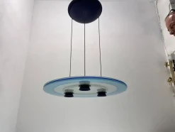 Aurora Glas Hängelampe von Arteluce, 1980er