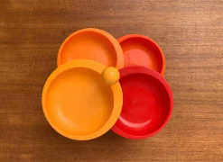 Ausziehbare Mid-Century Space Age Schalen von Emsa, 1960er, 2er Set