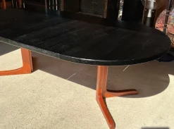 Ausziehbarer dänischer Vintage Esstisch aus Teak, 1960er