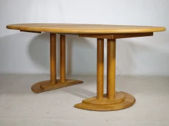 Ausziehbarer Mid-Century Modern Esstisch aus Erlenholz von Rainer Daumiller, 1970er