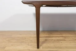 Ausziehbarer Mid-Century Modern Teak Esstisch von Johannes Andersen für Uldum Møbelfabrik, Denmark, 1960er