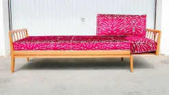 Ausziehbares Schlafsofa aus Buchenholz, 1970er