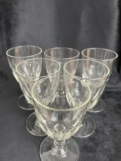 Baccarat Medicis Gläser, Ende 19. Jh., 6er Set
