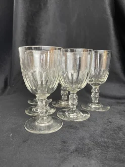 Baccarat Medicis Gläser, Ende 19. Jh., 6er Set