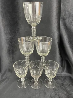 Baccarat Medicis Gläser, Ende 19. Jh., 6er Set