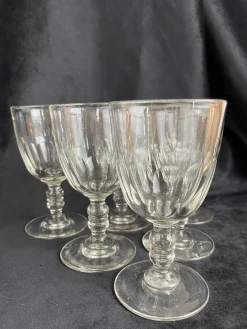 Baccarat Medicis Gläser, Ende 19. Jh., 6er Set