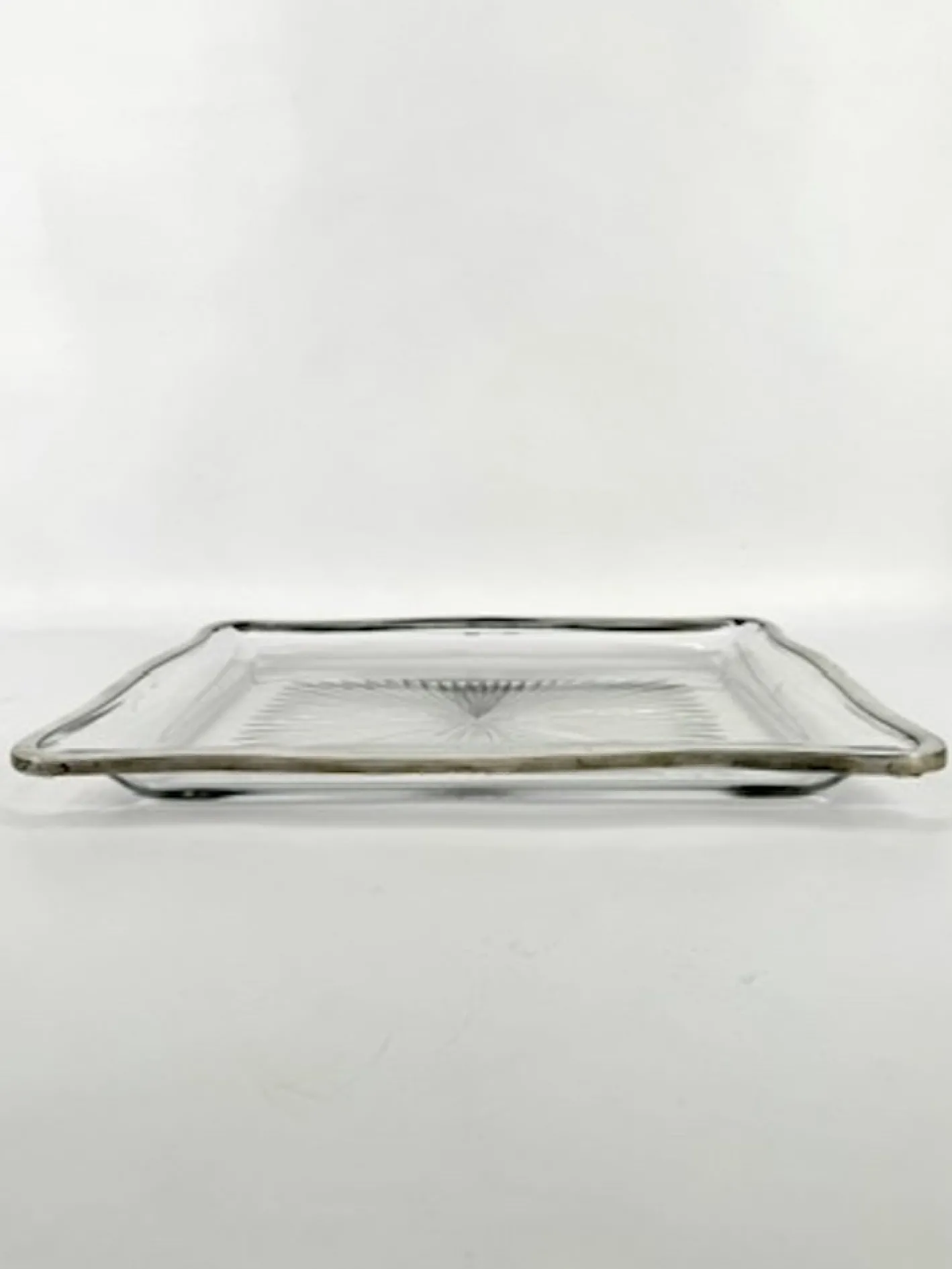 Baccarat Tablett aus Kristallglas in Sternform, 1850er