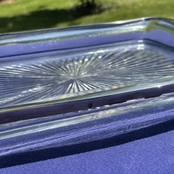Baccarat Tablett aus Kristallglas in Sternform, 1850er