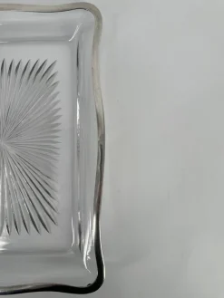 Baccarat Tablett aus Kristallglas in Sternform, 1850er