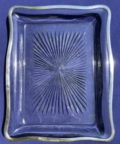Baccarat Tablett aus Kristallglas in Sternform, 1850er