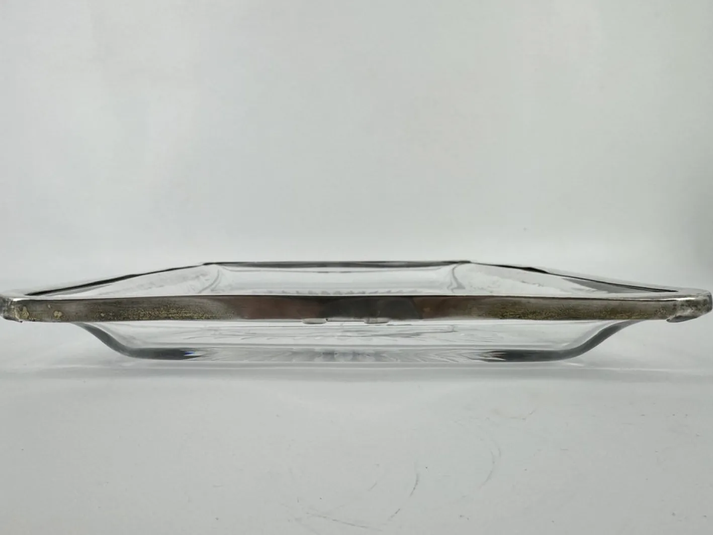 Baccarat Tablett aus Kristallglas in Sternform, 1850er