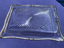 Baccarat Tablett aus Kristallglas in Sternform, 1850er