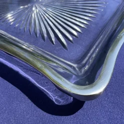 Baccarat Tablett aus Kristallglas in Sternform, 1850er