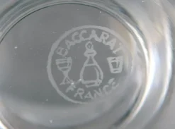 Baccarat Tallyrand Gläser aus klarem mundgeblasenem Kristallglas, Frankreich, 3er Set