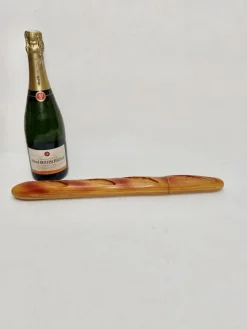 Baguette Messerblock aus Holz, Frankreich, 1970er