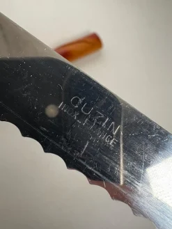 Baguette Messerblock aus Holz, Frankreich, 1970er