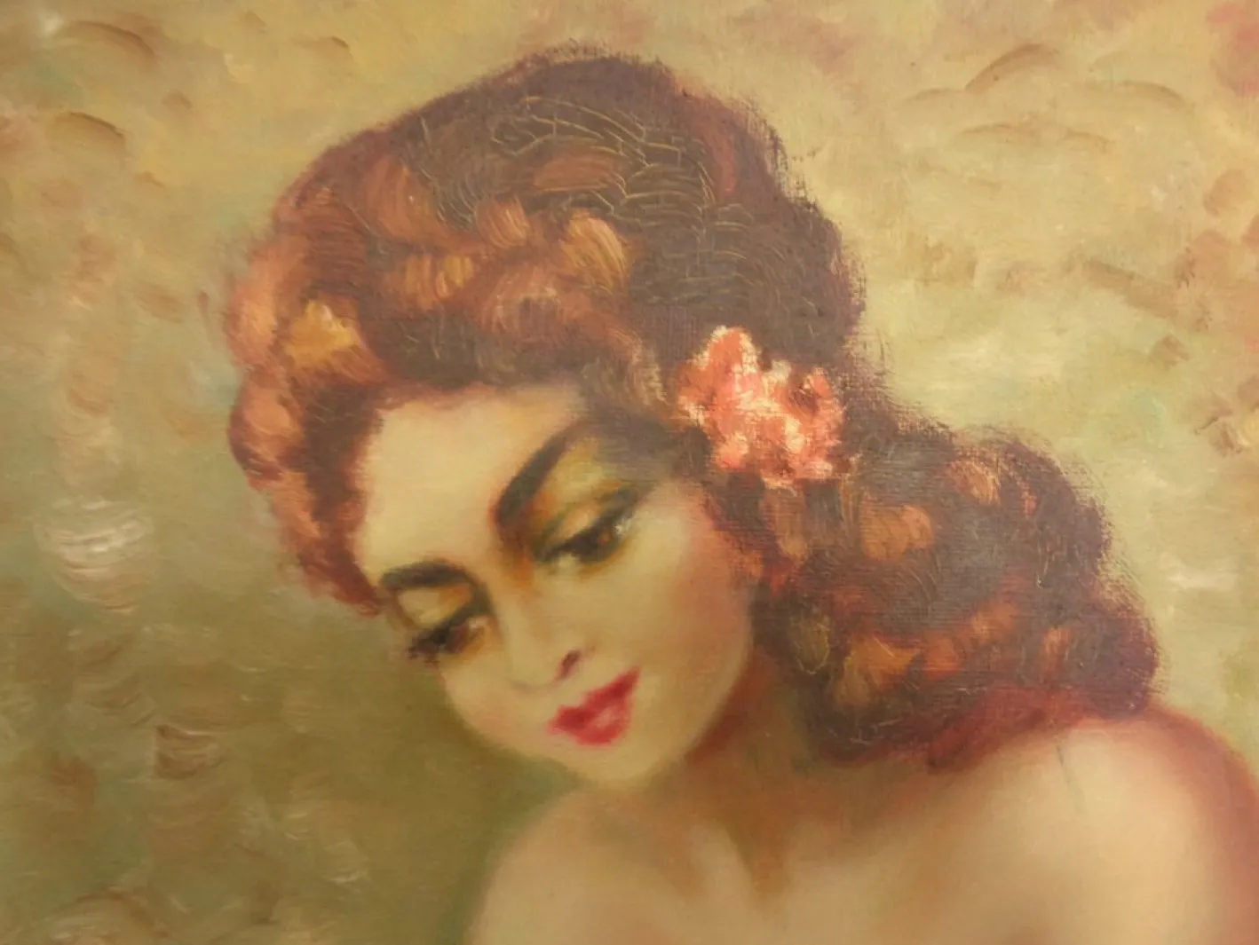 Ballerina, Öl auf Leinwand, 1960er, Gerahmt