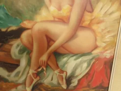 Ballerina, Öl auf Leinwand, 1960er, Gerahmt