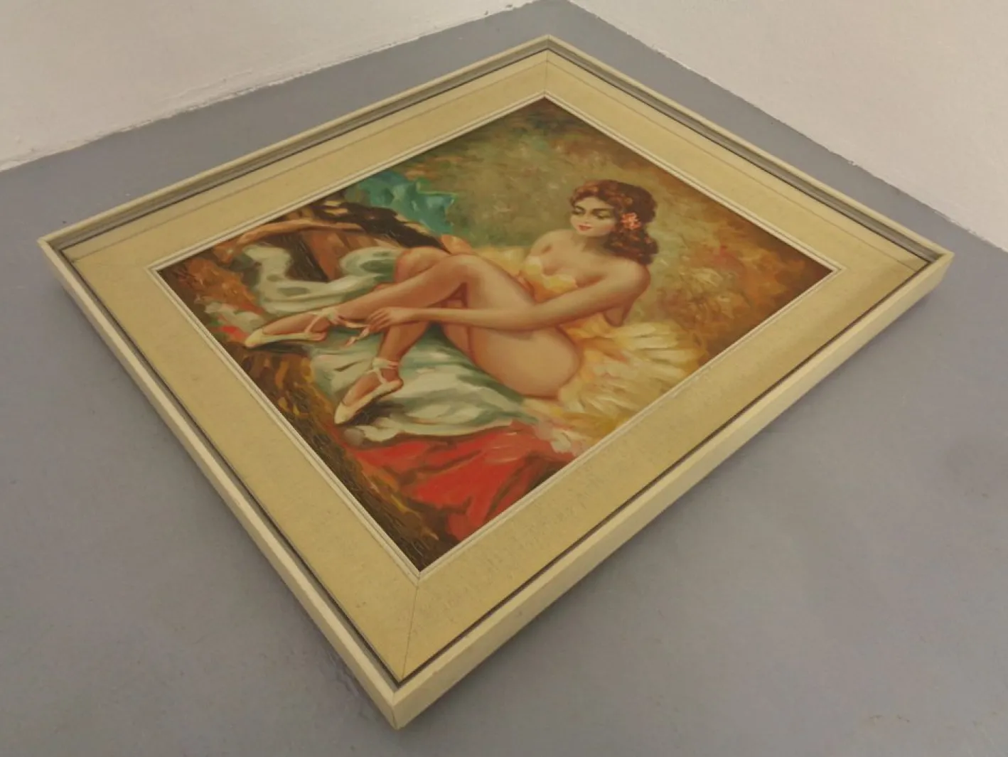 Ballerina, Öl auf Leinwand, 1960er, Gerahmt