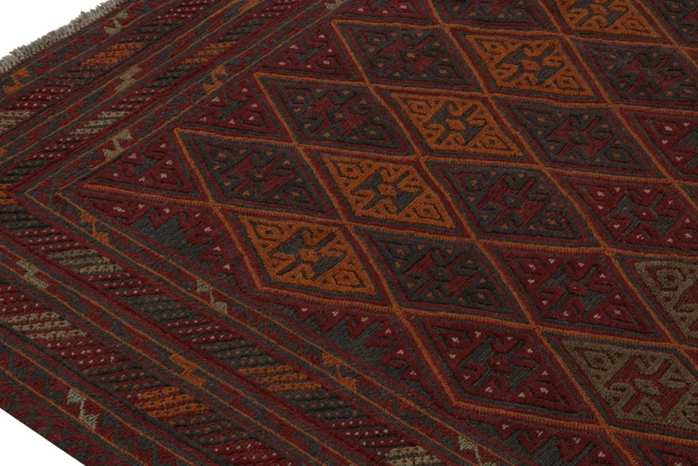 Baluch Tribal Teppich mit bunten geometrischen Mustern von Rug&Kilim