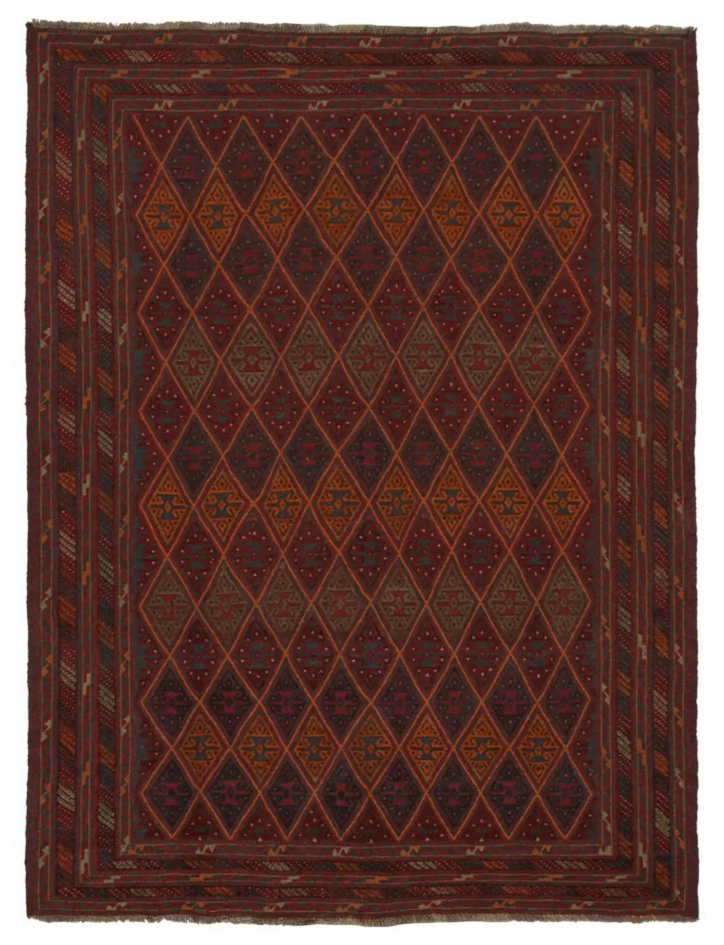 Baluch Tribal Teppich mit bunten geometrischen Mustern von Rug&Kilim