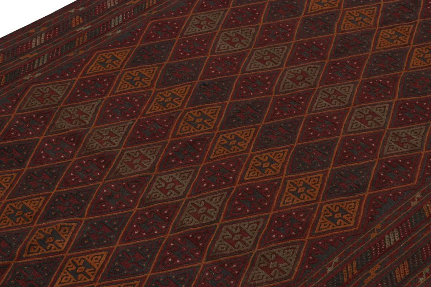 Baluch Tribal Teppich mit bunten geometrischen Mustern von Rug&Kilim