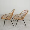 Bambus Kinderstühle aus Rattan von Rohe Noordwold,e 1950er, 2er Set