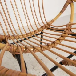 Bambus Kinderstühle aus Rattan von Rohe Noordwold,e 1950er, 2er Set