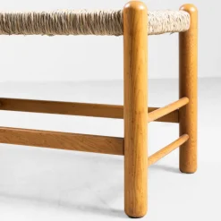 Bank aus Bast & Holz, 1960er