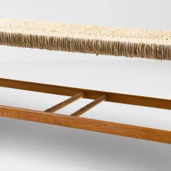 Bank aus Bast & Holz, 1960er
