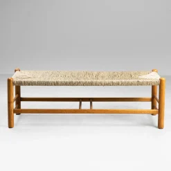 Bank aus Bast & Holz, 1960er