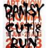 Banksy GDP Rat Cut and Run Ausstellungsposter