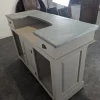 Bar aus Pinienholz mit Grauer Patina
