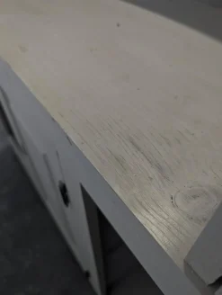 Bar aus Pinienholz mit Grauer Patina