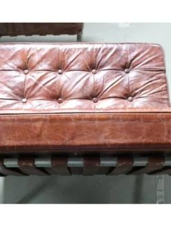Barcelona-Sessel von Ludwig Mies van der Rohe und Ottomane von Knoll, 2008