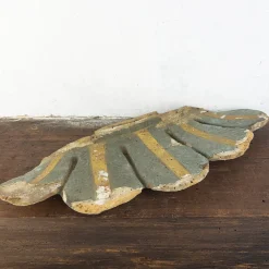 Barocke italienische Bergung aus geschnitztem Holz in Muschelform, 1700er