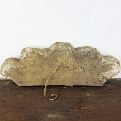 Barocke italienische Bergung aus geschnitztem Holz in Muschelform, 1700er