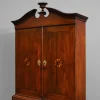Barocker Schrank aus Eiche & Pinienholz, Frühes 19. Jh