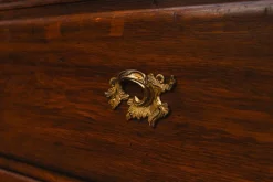 Barocker Schrank aus Eiche & Pinienholz, Frühes 19. Jh
