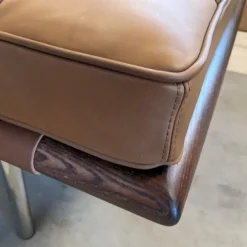 Bauhaus Barcelona Tagesbett aus Kaffeeleder von Ludwig Mies Van Der Rohe für Knoll, 1970er