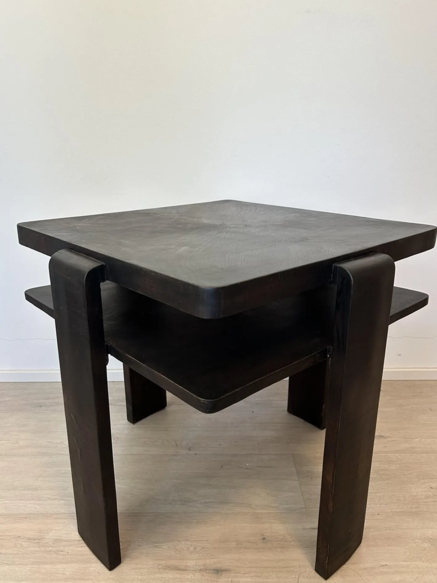 Bauhaus Couchtisch aus Holz, 1950er