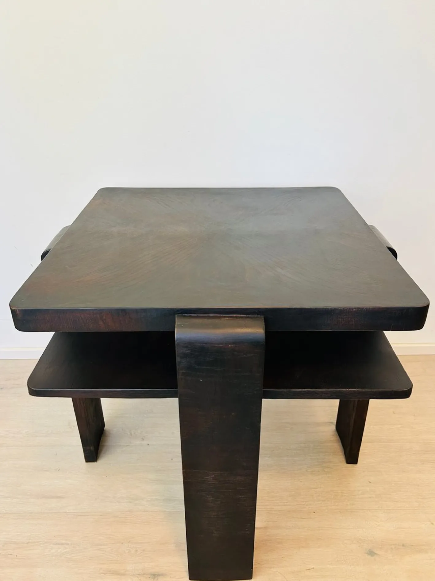 Bauhaus Couchtisch aus Holz, 1950er