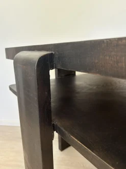 Bauhaus Couchtisch aus Holz, 1950er