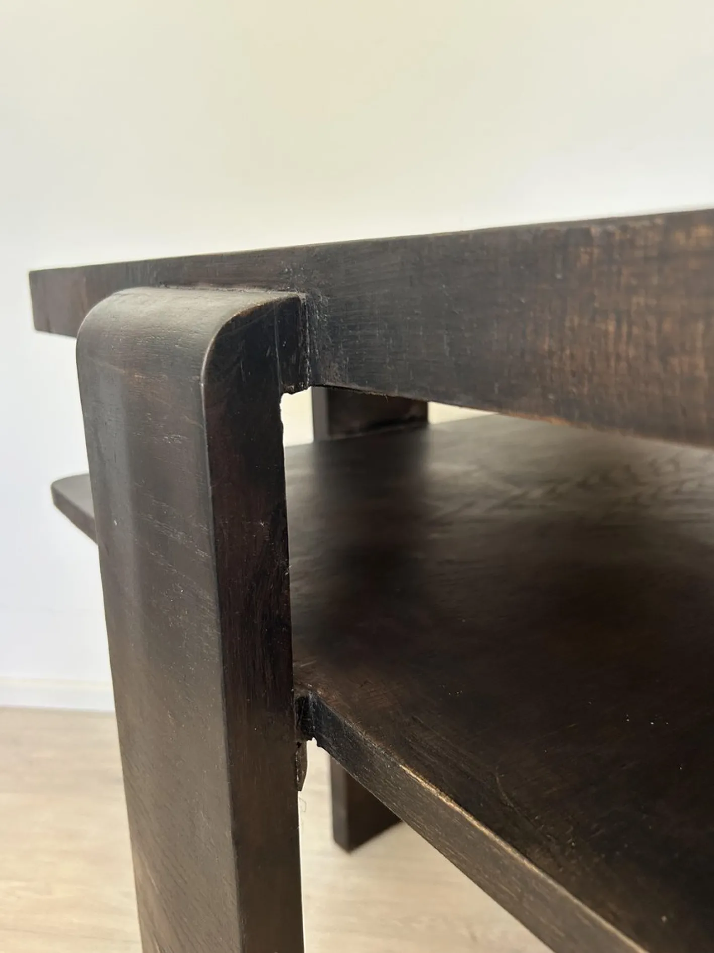 Bauhaus Couchtisch aus Holz, 1950er