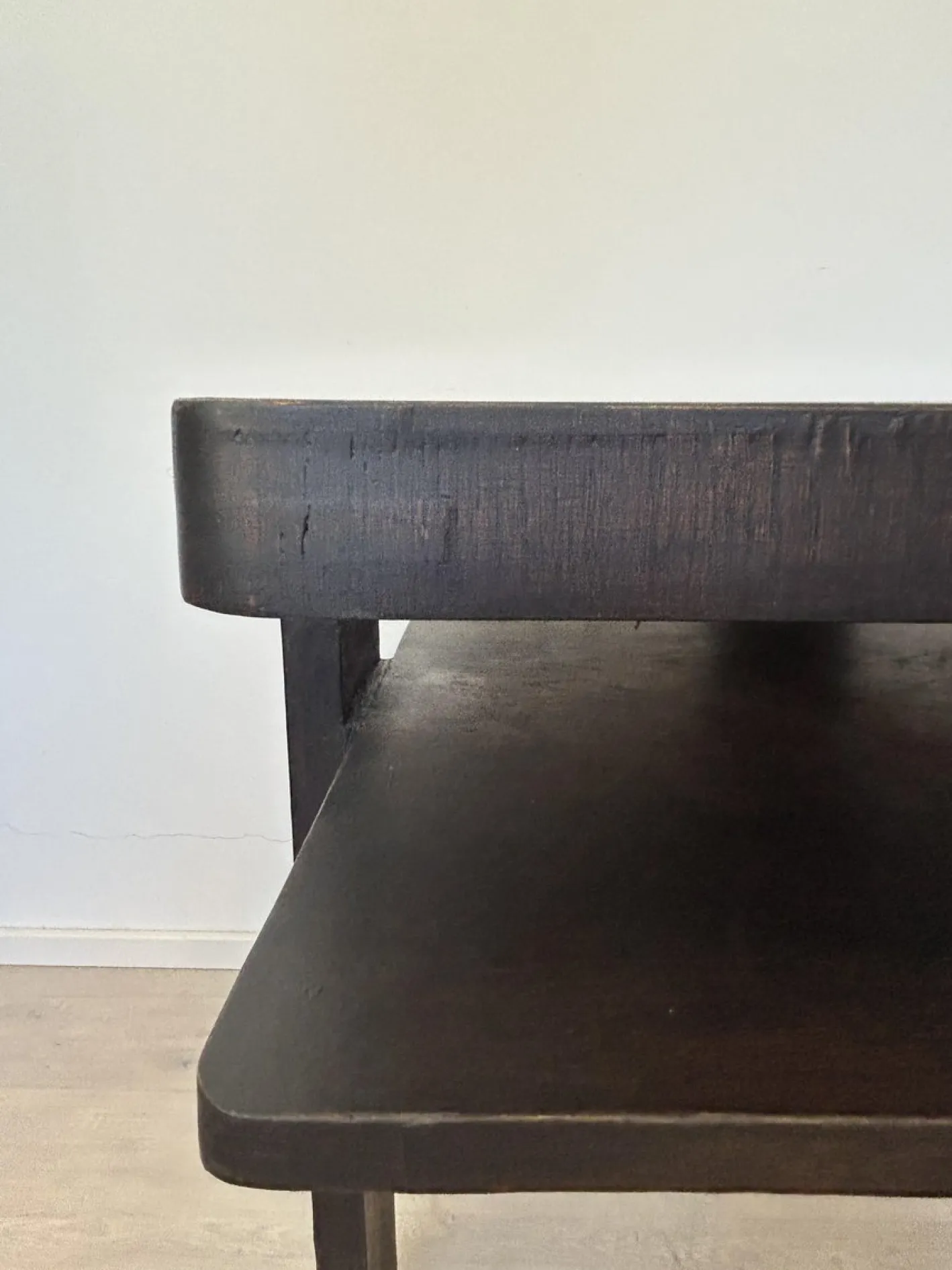Bauhaus Couchtisch aus Holz, 1950er