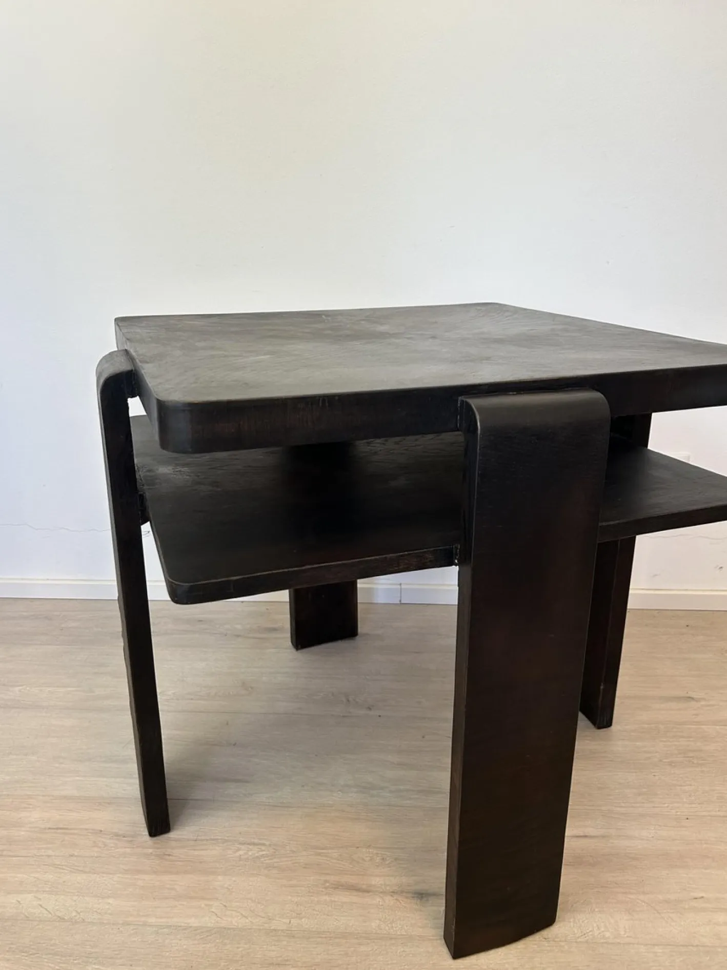 Bauhaus Couchtisch aus Holz, 1950er