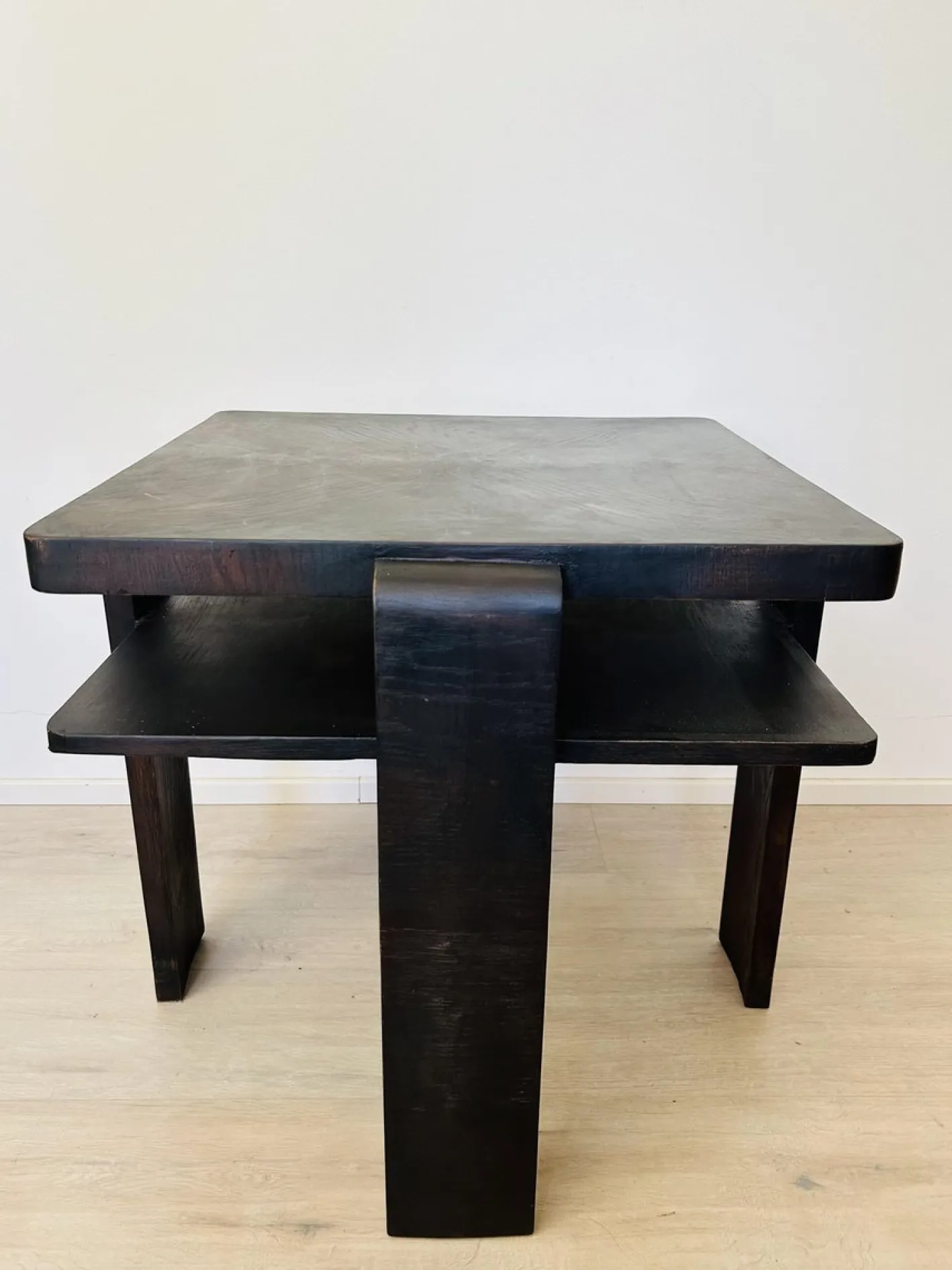 Bauhaus Couchtisch aus Holz, 1950er