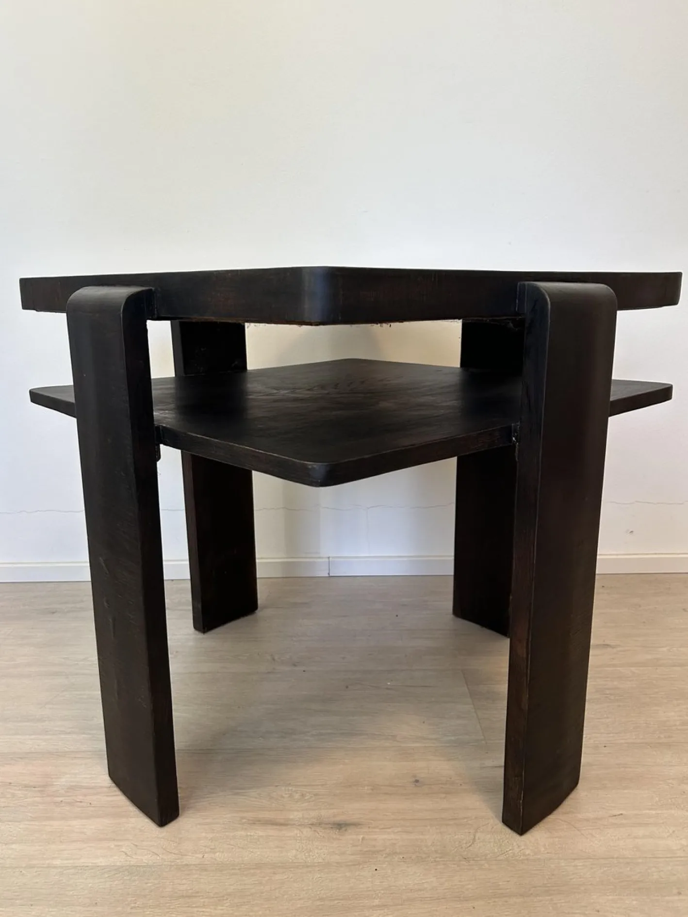 Bauhaus Couchtisch aus Holz, 1950er