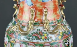 Bedeutende Canton Porzellanvase, China Spätes 19. Jh