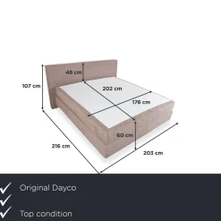 Beigefarbenes Avalon Bett von Dayco